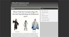 Desktop Screenshot of ghostcostumes.net