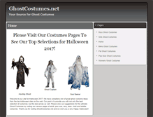 Tablet Screenshot of ghostcostumes.net